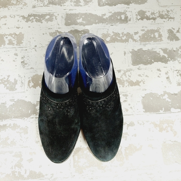 Cole Haan Black Women's Slip On Clog Heeled Mules B108 - Picture 5 of 10